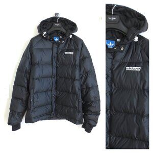 ADIDAS MEN'S HOODIE DUCK DOWN JACKET Sz-XL